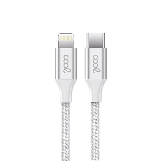Cable USB COOL Nylon Universal Tipo C a Lightning (1.2 metros)