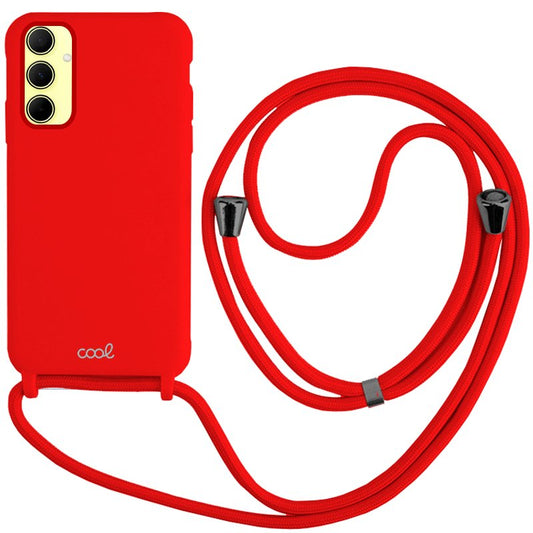Carcasa COOL para Samsung A356 Galaxy A35 5G Cordón Liso Rojo