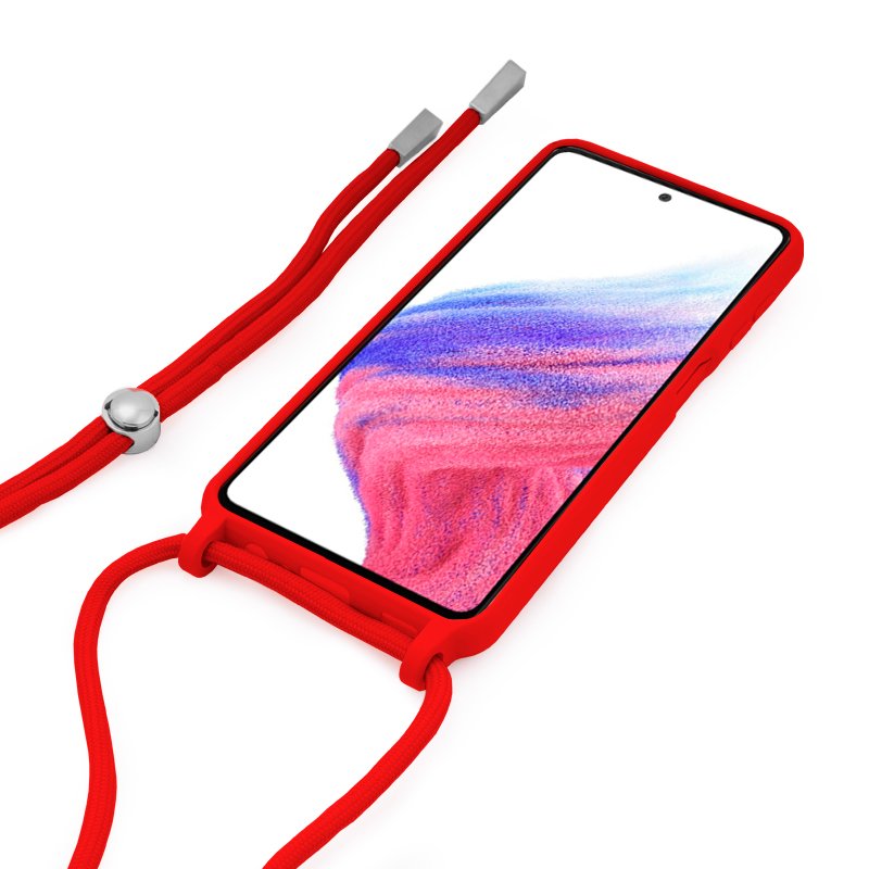 Carcasa COOL para Samsung A536 Galaxy A53 5G Cordón Liso Rojo
