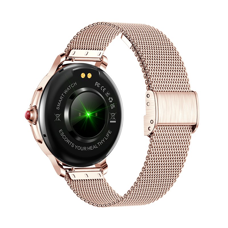Smartwatch Metal + Silicona COOL Dover Rosa (Llamadas, Salud, Deporte, Correa Extra)